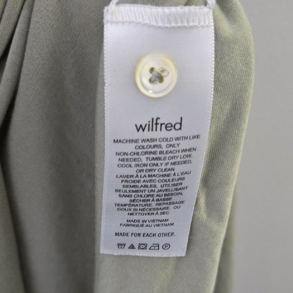 Wilfred Light Green Button-Down Shirt - Picture 4 of 6